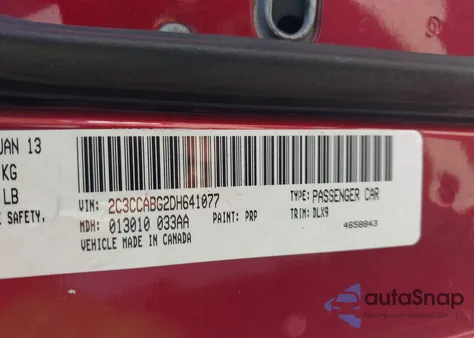 2013 Chrysler 300 300S z USA, uszkodzony, nr VIN 2C3CCABG2DH641077